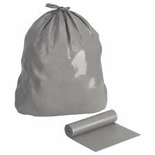 ROLL 60 GAL GREY GARBAGE BAGS