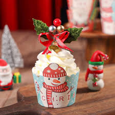 CHRISTMAS ELK PAPER BAKING CUPS 50CT