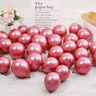 10" 1.8G LATEX BALLOON ROSE RED 50CT