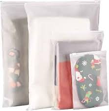 FROSTED 10CM X 8CM RECLOSABLE STORAGE BAGS 50CT