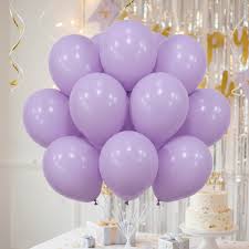 10" LATEX BALLOON MACARON PURLE 100CT