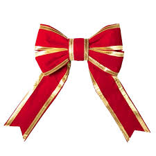 RED VELVET DOUBLE GOLDEN CHRISTMAS BOW