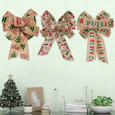 SACKCLOTH MERRY CHRISTMAS BOW