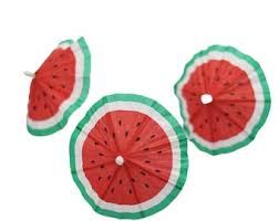 WATERMELON UMBRELLA PICK 10CM