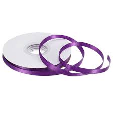 SATIN 1/4" RIBBON - PURPLE