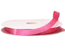 SATIN 1/4" RIBBON - HOT PINK