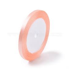 SATIN 1/4" RIBBON - SALMON