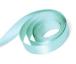 SATIN 1/4" RIBBON - AQUA