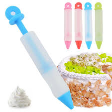 SILICA GEL DECORATIVE PEN W/ CHANGEABLE NOZZLES
