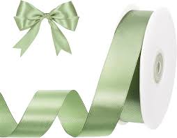 SATIN 1.5" RIBBON - SAGE