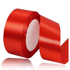 SATIN 1.5" RIBBON - RED