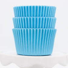 CUPCAKE LINERS 100CT - SKY BLUE