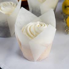 TULIP BAKING CUPS 100PCS  - WHITE