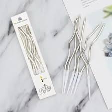 CURVE CANDLE- SILVER