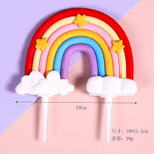 RED MINI RAINBOW TOPPER -SOFT RUBBER