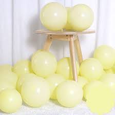 12" LATEX BALLOON PASTEL YELLOW 100CT