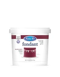 SATIN ICE BURGANDY FONDANT 2LBS
