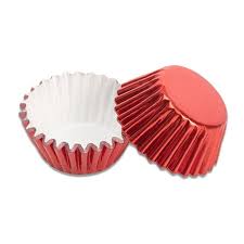 CUPCAKE LINERS MINI RED 100CT