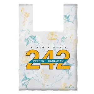 COMPOSTABLE TS BAG 242 ISLANDS 3 COLORS - LARGE 19" X 20" (12" X 7" X 20")