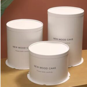 [99RW06KITWhite] 99RW06 White Round Cake Box 8.5X12.5"H White Top Kit