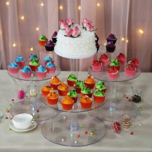 CLEAR ACRYLIC CUPCAKE CAKE STAND SET
