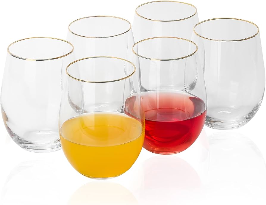 6 OZ STEMLESS GOLD CUP (PET-06) 100CT