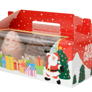 CHRISTMAS WINDOW MUFFIN BOX 6 HOLES