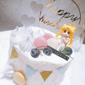 HBD TOPPER ROUND GOLD STYLE-18