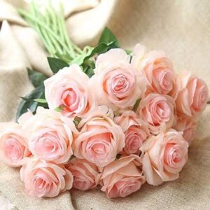 ROSE HEAD 17 PINK PEACH 10PCS