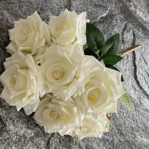ROSE HEAD 7 IVORY 10PCS
