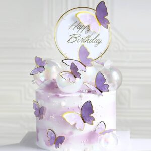 SHADES OF PURPLE BUTTERFLY 9 PIECES